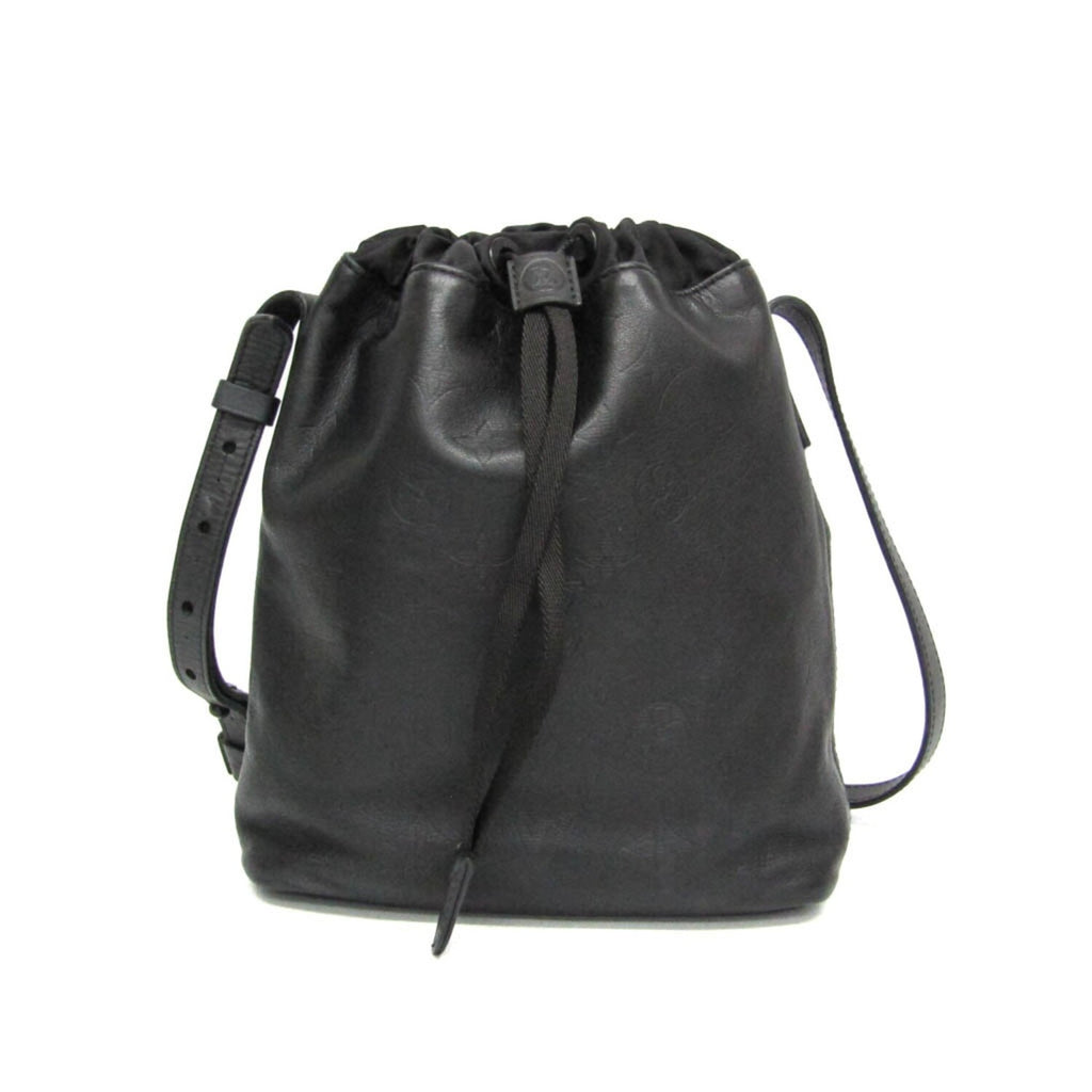 Louis Vuitton // Monogram Shadow Leather Bucket Bag // Black // Pre-Owned
