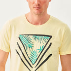 Palm Triangle T-Shirt // Yellow