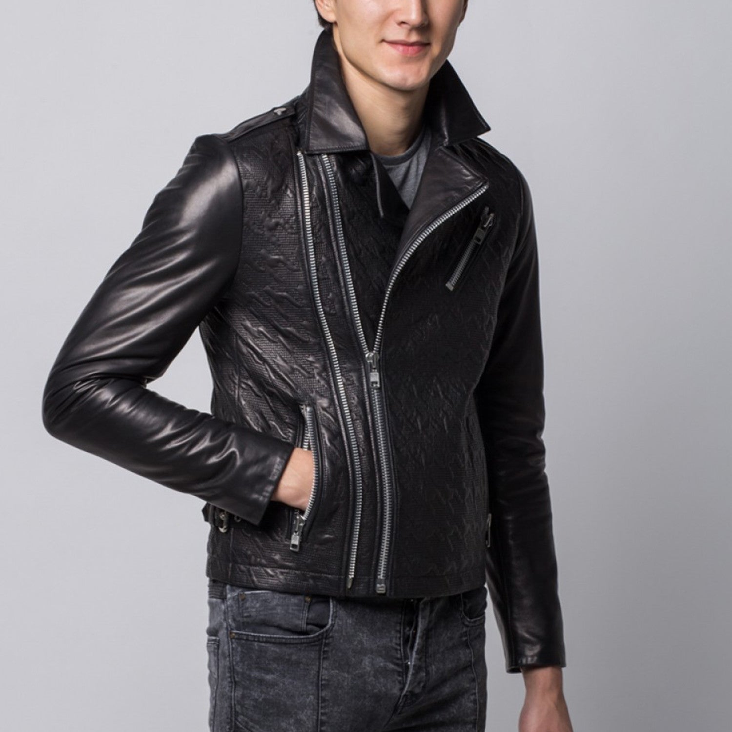 Cael Leather Jacket // Black