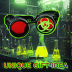 Mad Scientist Goggles – Biohazard - Cosplay Eyewear -  blue, purple, red, green lenses