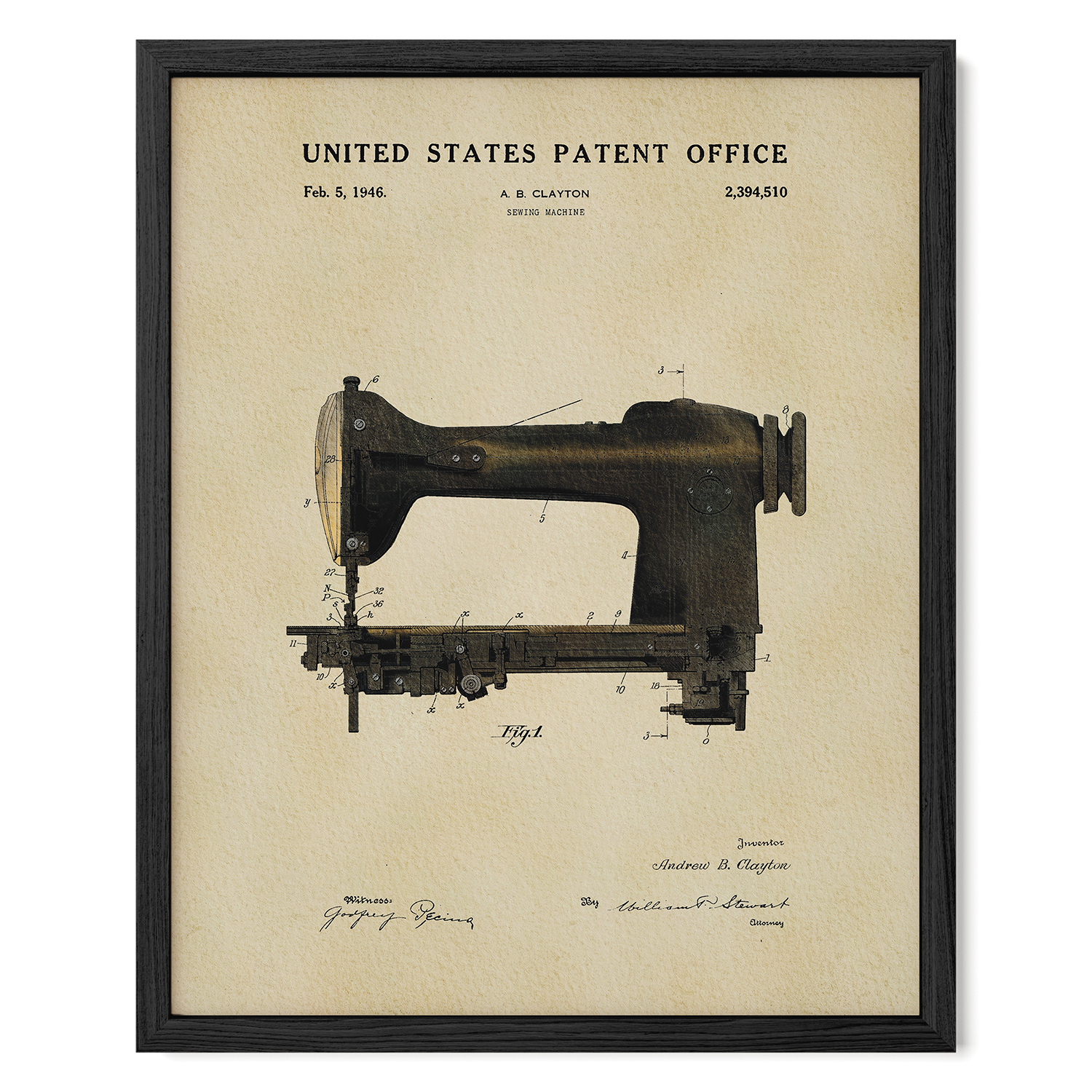 Black Sewing Machine (1946)