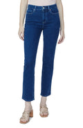 PAIGE Cindy High Waist Straight Leg Jeans in Blue, Size 28