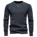 Crewneck Jacquard Knit Sweater // Dark Gray