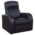 Upholstered Recliner Comfort Lounge Chair - Black