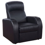 Upholstered Recliner Comfort Lounge Chair - Black