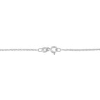 .925 Sterling Silver 1/3 Cttw Diamond Framed Open Cross 18" Pendant Necklace (J-K Color, I2-I3 Clarity)