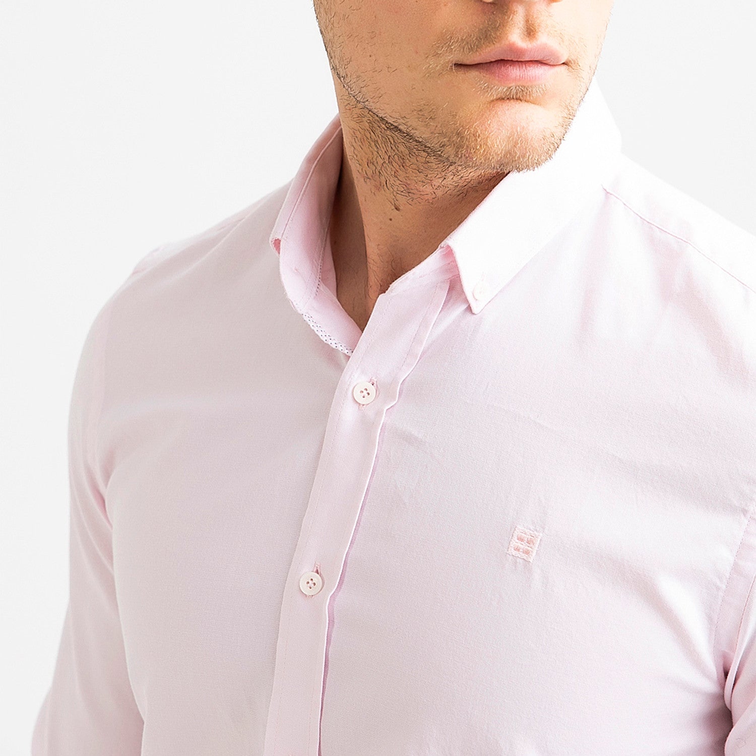 Nora Button Down Shirt // Light Pink