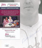 Billy Herman HOF Autographed 8x10 B/W Photo Brooklyn Dodgers JSA