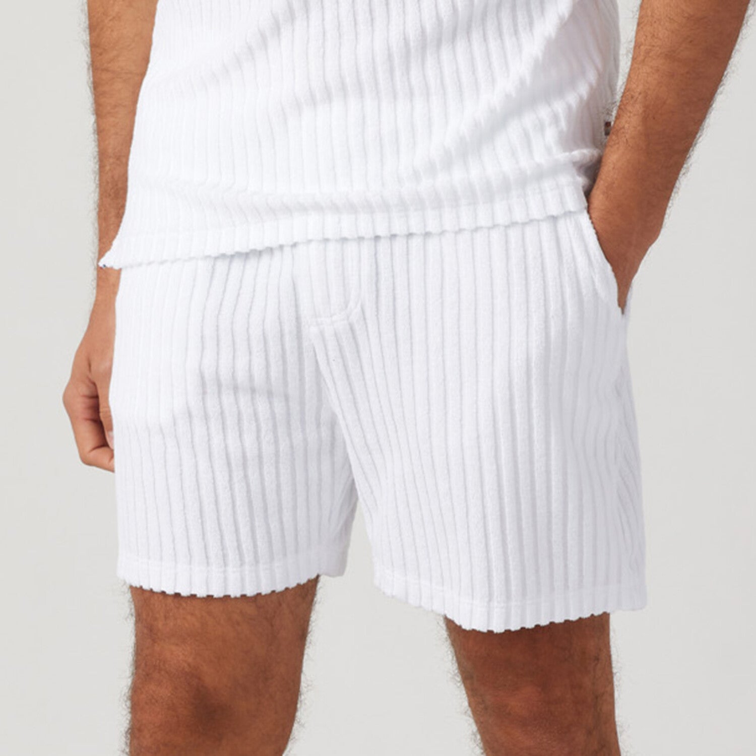 Riviera Terry Short // White