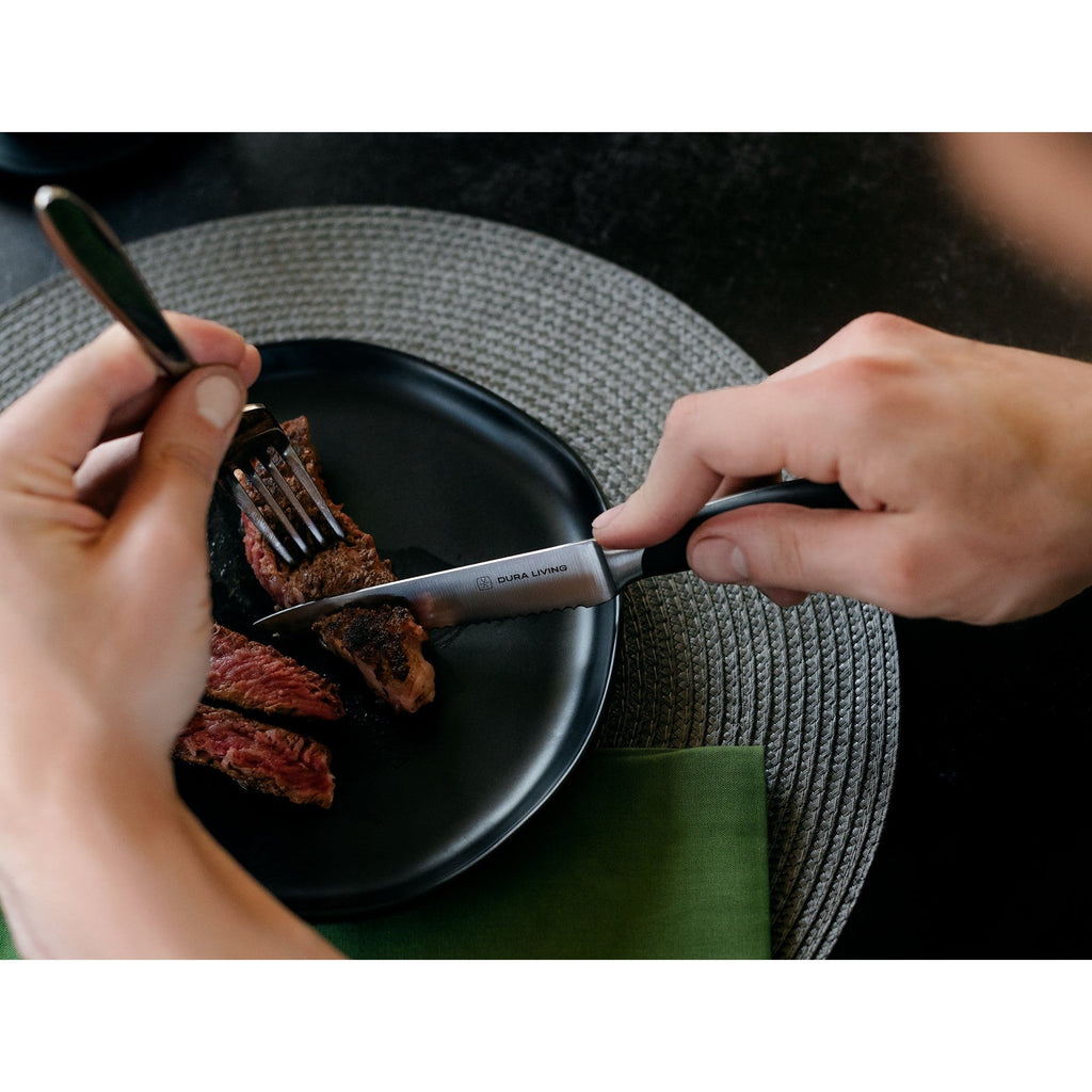 Elite Set of 4 Steak Knives - Black