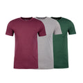 Ultra Soft Sueded Crew-Neck // Heather Maroon + Heather Gray + Heather Forest Green // Pack of 3