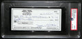Johnny Unitas HOF Signed/Autographed 2000 Bank Check Colts PSA/DNA MINT 9 189576
