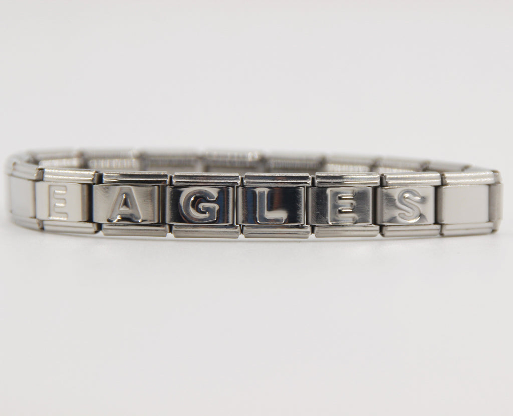 GO BIRDS  Italian Charm Bracelet -Game Day & Special Gift for Eagles Fans