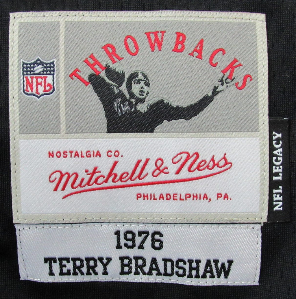 Terry Bradshaw Autographed Mitchell&Ness Football Jersey Steelers Beckett 170739