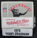 Terry Bradshaw Autographed Mitchell&Ness Football Jersey Steelers Beckett 170739