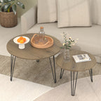 Round Nesting Coffee Table (Set of 2)