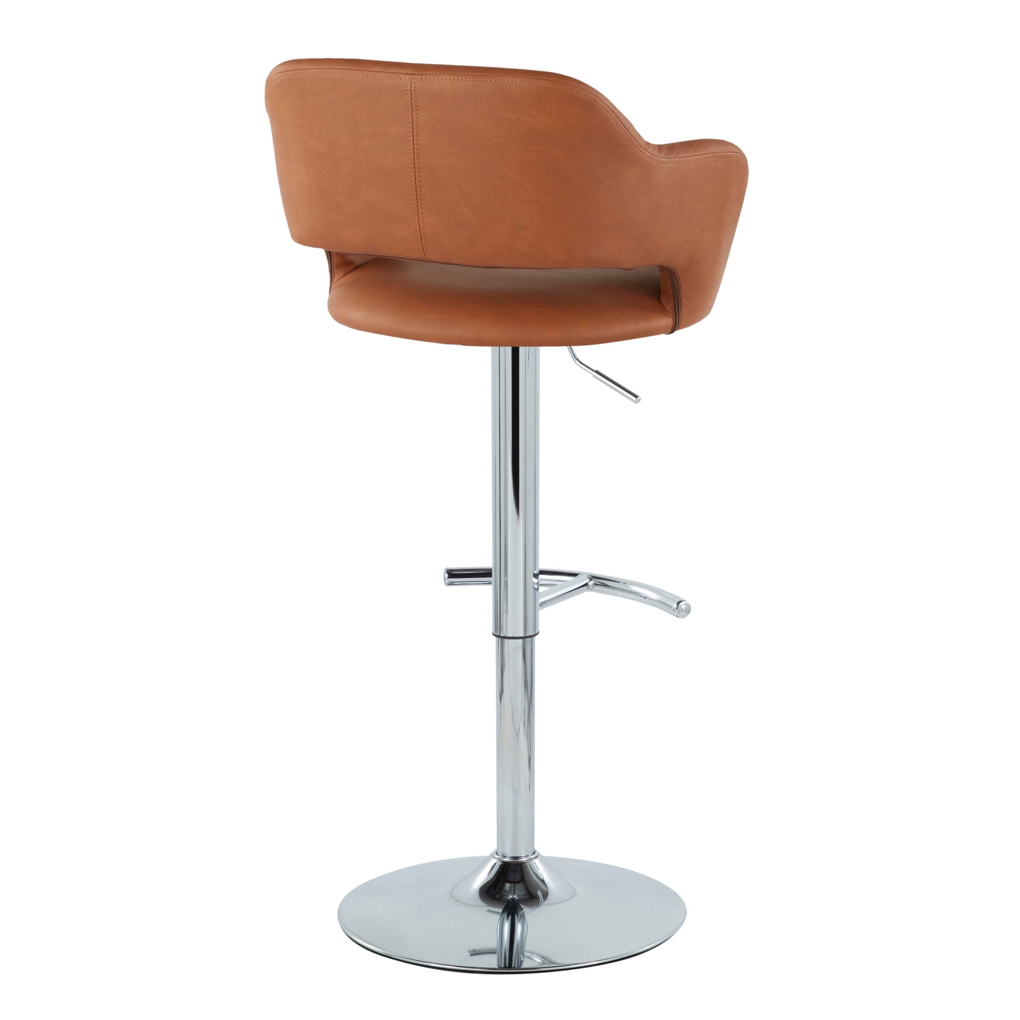 Margarite - Contemporary Ajustable Barstool With Swivel (Set of 2)