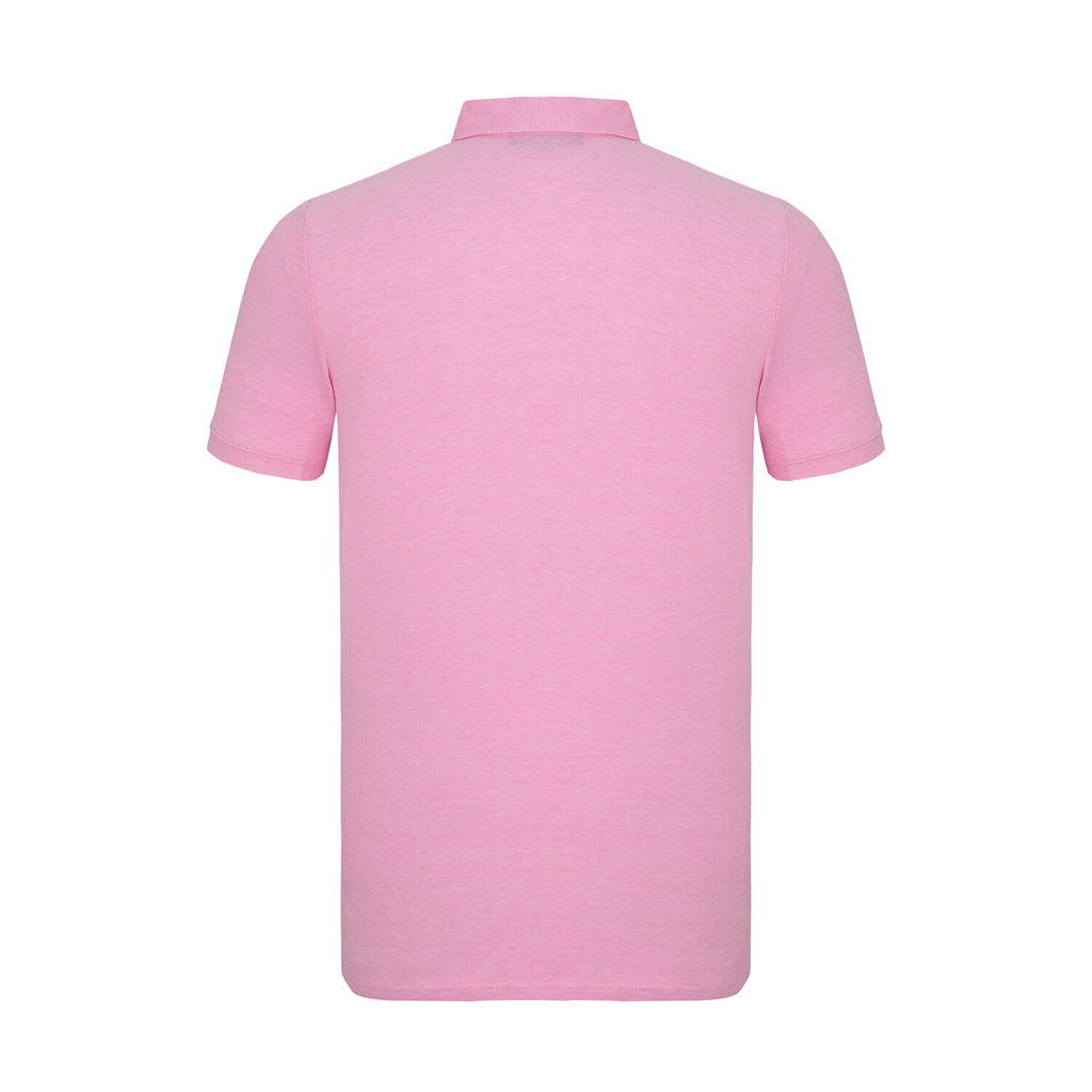 Carson Short Sleeve Polo Shirt // Pink
