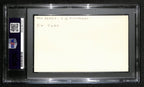 Tom Davies CFB HOF Signed 3x5 Index Card Pitt Panthers RARE PSA/DNA 189028