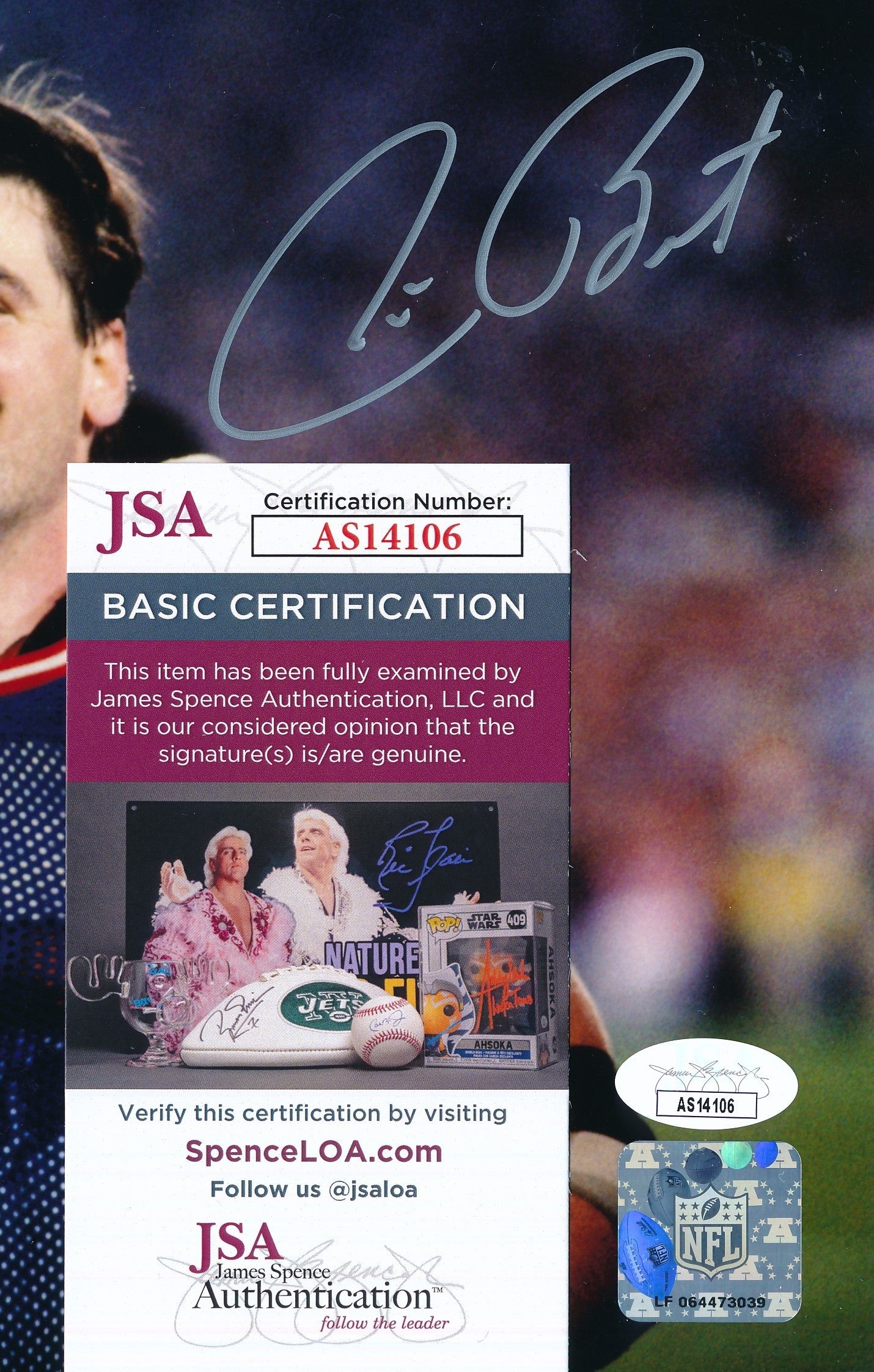 Jim Burt Autographed 8x10 Photo New York Giants JSA 186479