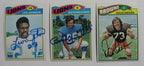 Lot of 6 1977 Topps Signed/Auto Football Cards Browns Lions Steelers 166764