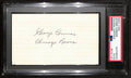 George Connor HOF Signed/Inscribed 3x5 Index Card Chicago Bears PSA/DNA 187435