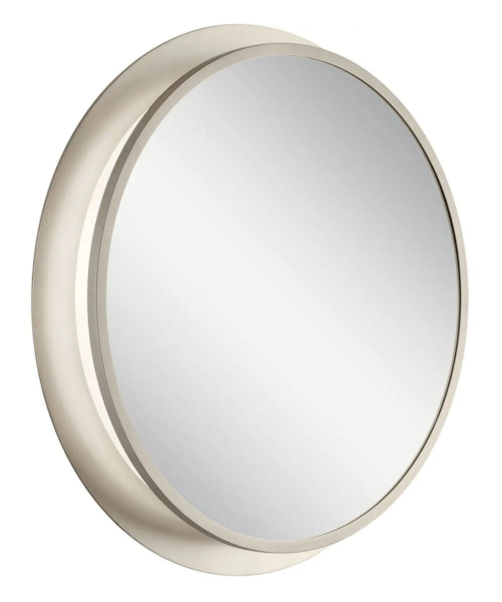 Chennai 30"W Premium Backlit LED Bathroom Vanity Wall Mirror, Satin Nickel Finish  by Kichler
