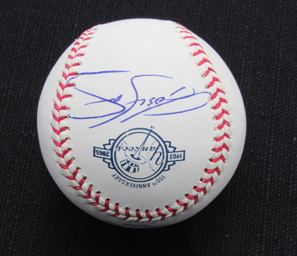 Josh Towers Signed/Auto Yankees 100th OML Baseball JSA  186879