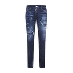 Dark Ripped Bleach Wash Cool Guy Jeans // Denim