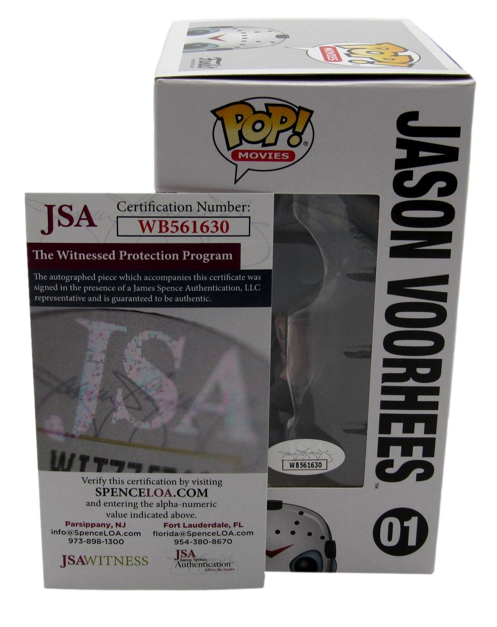 Ari Lehman Signed/Insc Funko Pop! #01 "Friday the 13th" Signed in Red JSA 190712