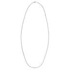 Double Extendable Cable Chain in 14k White Gold (1.40 mm)