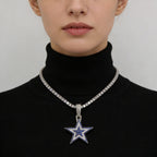 Dallas Cowboys Zircon Star Necklace –   Gift for Game Day, Birthday & Holiday