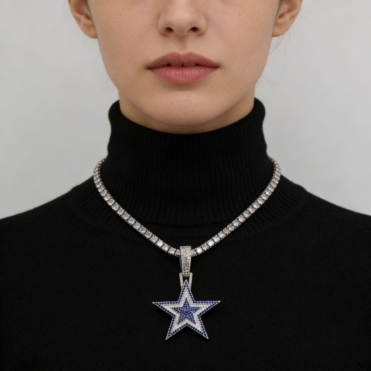 Dallas Cowboys Zircon Star Necklace –   Gift for Game Day, Birthday & Holiday