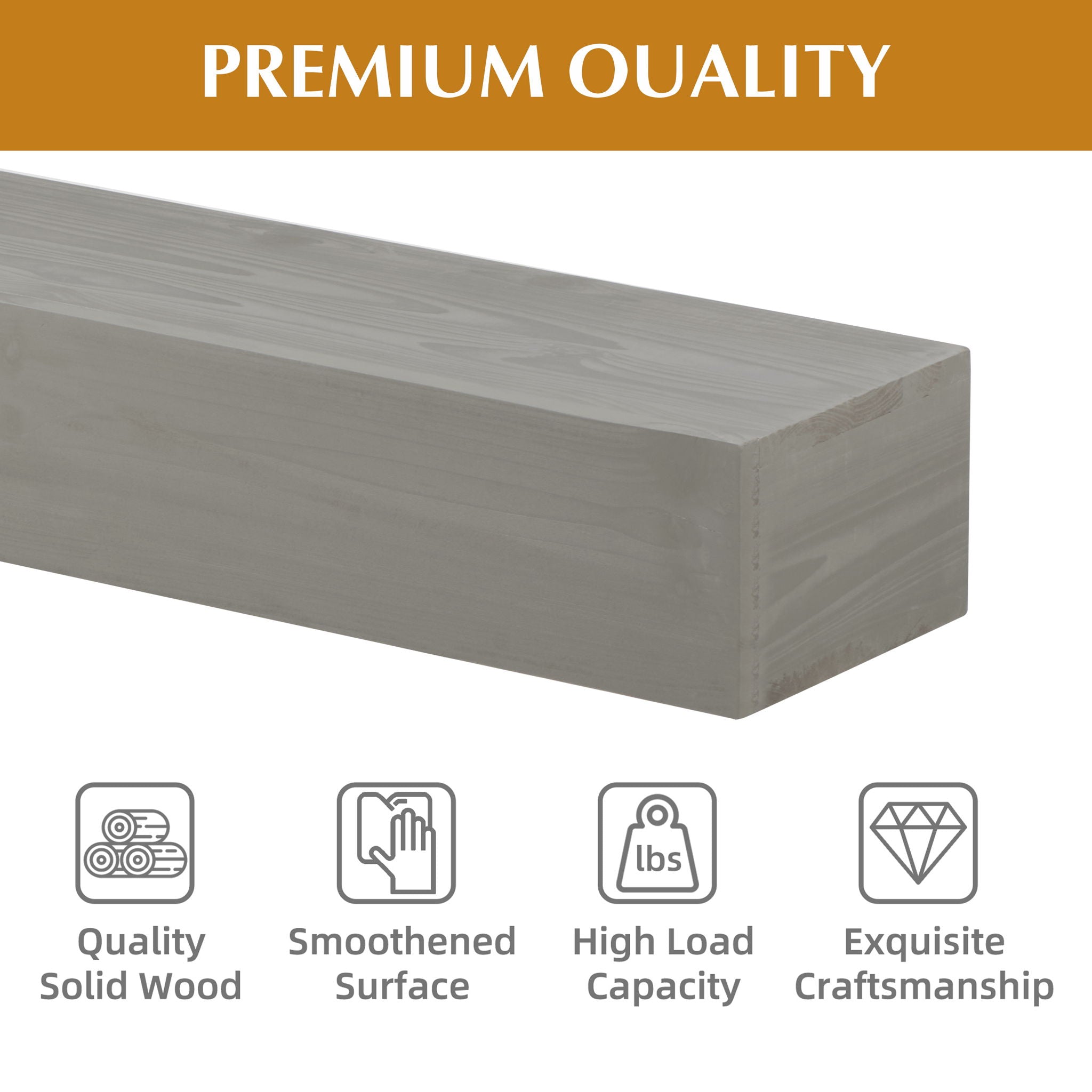 Fireplace Mantel Floating Shelf