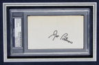 Joe Paterno Penn State Signed 3x5 Index Card w/ 8x10 Photo Framed PSA/DNA 166692