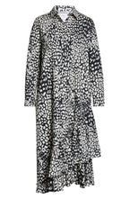 Women's Max Mara Lipari Leopard Print Long Sleeve Cotton Midi Shirtdress