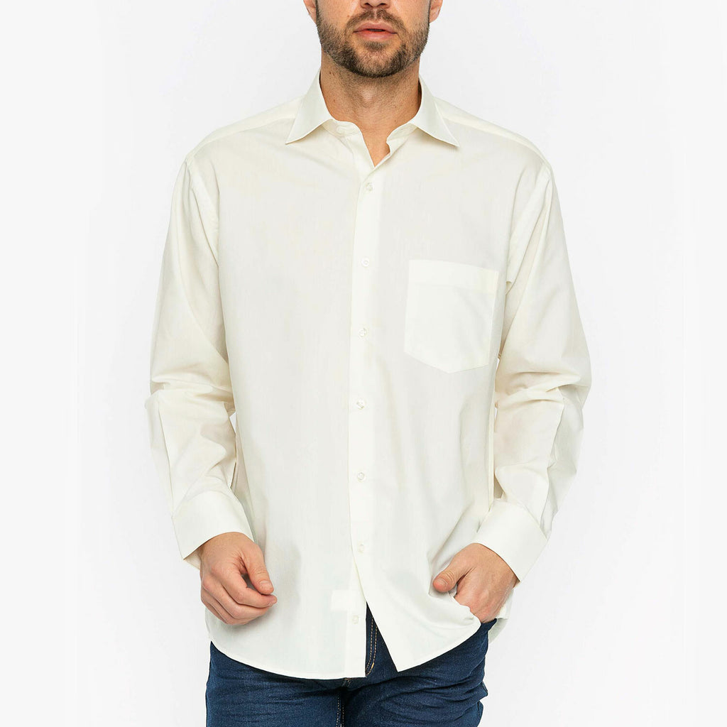 Leon Button Up Shirt // Ecru