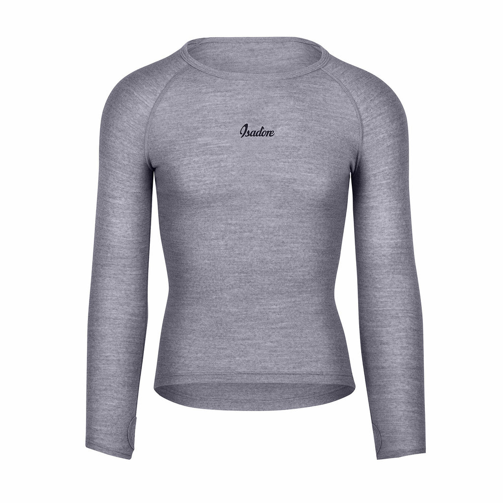 Stefano Merino Long Sleeve Base Layer // Gray