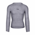 Stefano Merino Long Sleeve Base Layer // Gray