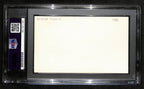 George Connor HOF Signed/Inscribed 3x5 Index Card Chicago Bears PSA/DNA 187435