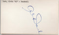 Alvin Dark d.2014 Giants/Braves/Cardinals Signed 3x5 Index Card 145398