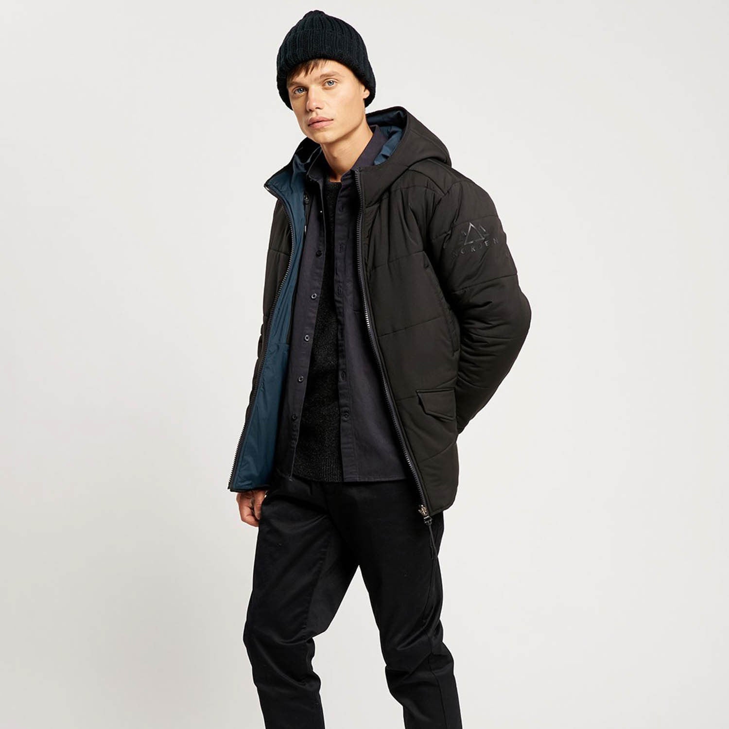 Jensen Reversible Jacket // Black + Navy