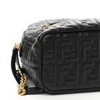 Fendi  Nappa FF 1974 Embossed Mini Backpack Black