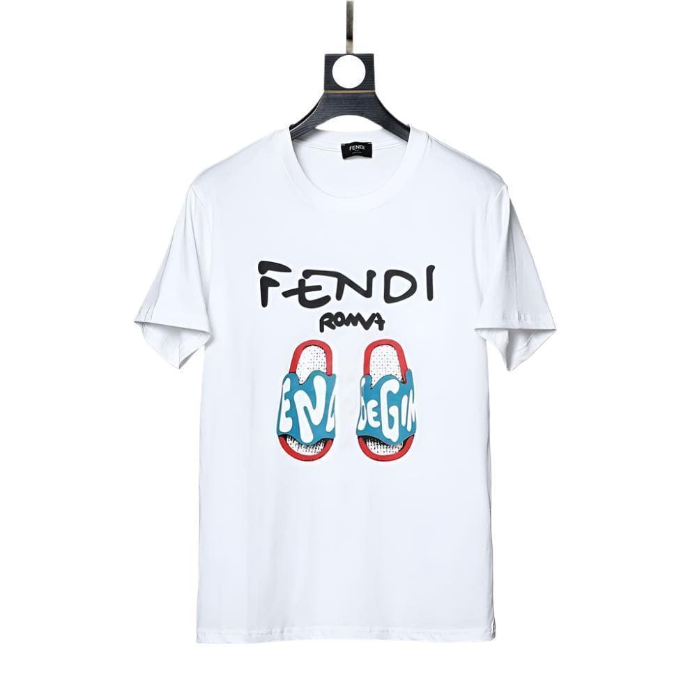 Fendi Roma T-Shirt without Collar 'White'