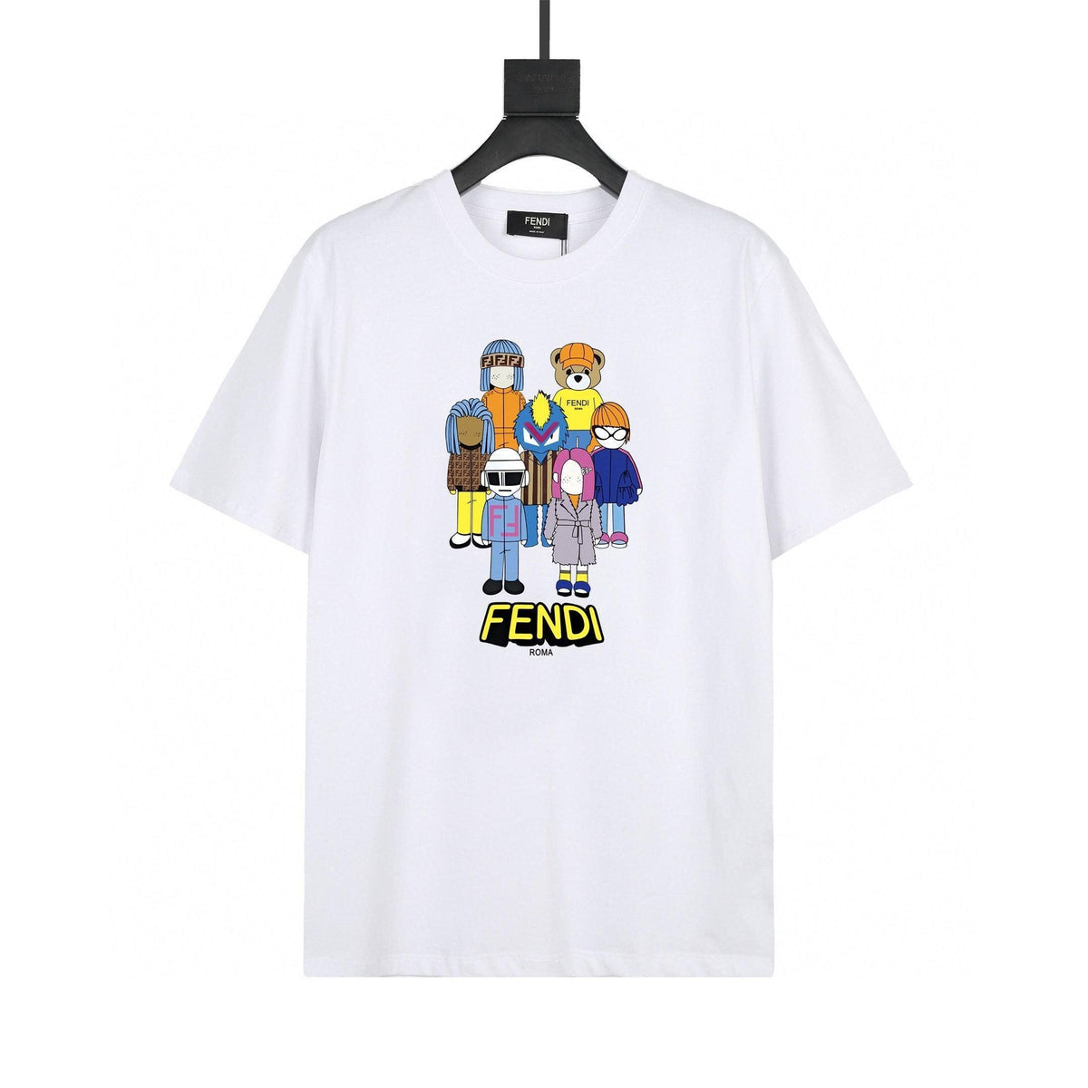 Fendi T-Shirt without Collar 'White'