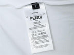 Fendi T-Shirt without Collar 'White & Black'