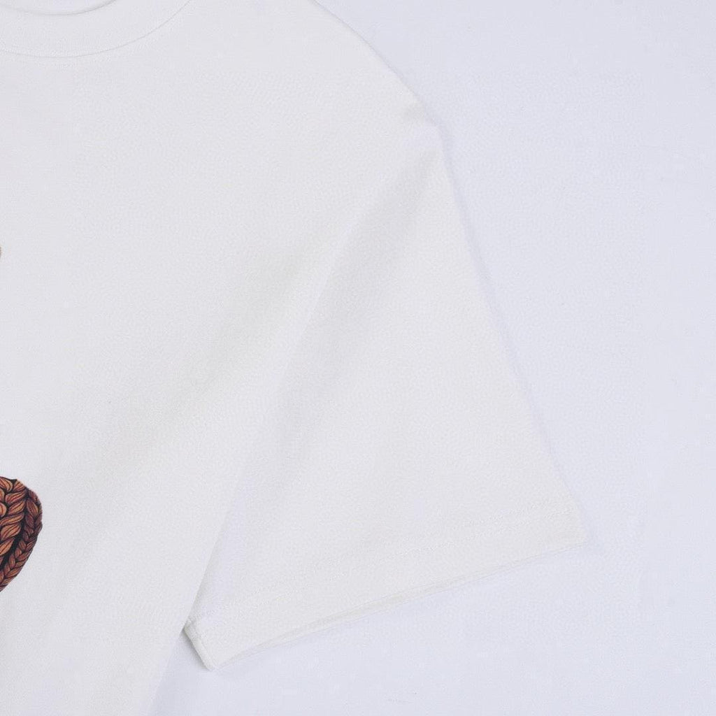 Fendi T-Shirt without Collar 'White-Orange'