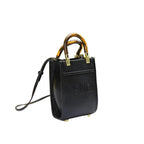 Fendi  Vitello King Plexiglass Logo Embossed Mini Fendi Sunshine Shopper Tote