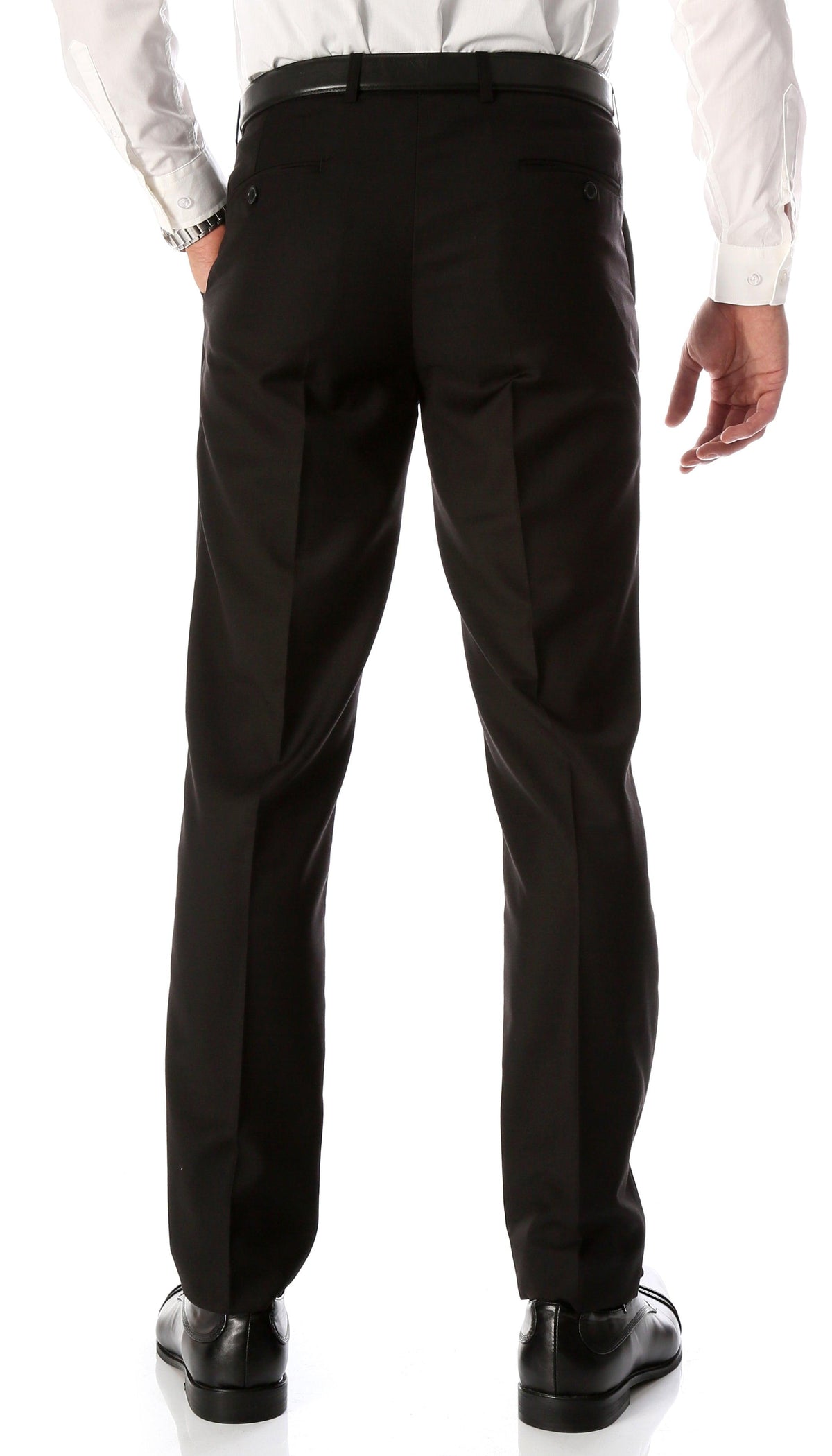 FERRECCI Men's Kent Slim Fit Polyester Dress Pants