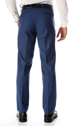 Ferrecci Men's Halo Indigo Slim Fit Flat-Front Dress Pants